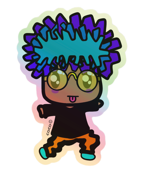 Holographic custom sticker